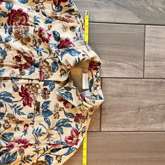 Vintage Lizwear Jeans Floral Corduroy Jacket by Liz Claiborne - Picture 15 of 15